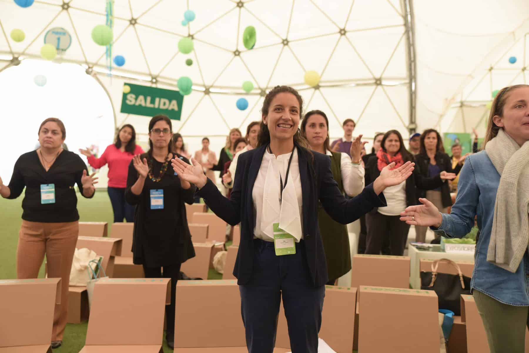 Pia Zevallos de Libélula y GestiónCC en el evento nexos+1 2019