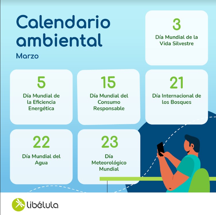 A veces Empleado Perforar Marzo 2023] Calendario Ambiental - Libélula : Libélula